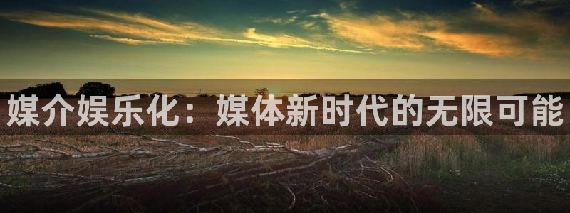 7790必发集团体育论坛：媒介娱乐化：媒体新时代的无限可能